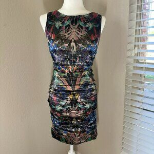 Nicole Miller Ruched 2-piece Cocktail  Dress